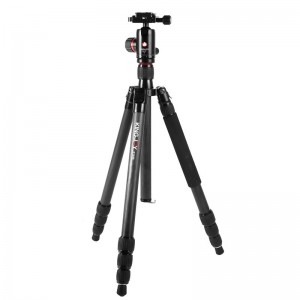 Kingjoy K1208 Light Travel Series Carbon Fiber Tripod with QH10 Ball Head and carry bag