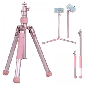 Kingjoy P056S Foldable Tripod with two knobs control ball head