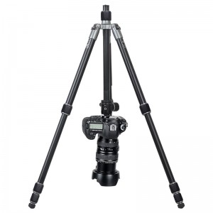 Kingjoy A62 Aluminum Professional Foldable Tripod with T11 Low Profile Ball Head for camera