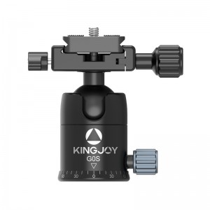 KINGJOY G0S new design 360 degrees rotation ball head with arca swiss quick release plate