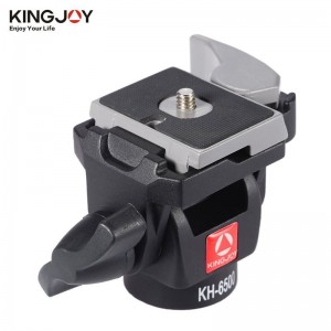 Kingjoy Professional Wearable 2-way Pan Tilt Aluminum Swivel Camera Photo Head KH-6500