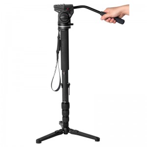 Kingjoy Aluminum extendable monopod with mini tripod base